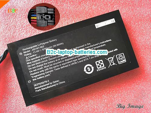 GETAC J74512-001 Battery 8760mAh, 99.86Wh  11.4V Black Li-Polymer