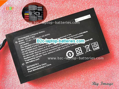 GETAC J52161-002 Battery 8760mAh, 99.86Wh  11.4V Black Li-Polymer