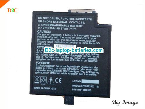 GETAC BP3S3P2600(S) Battery 7800mAh, 87Wh  11.1V Black Li-ion