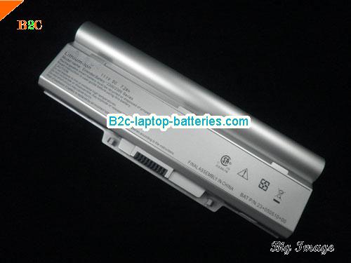 AVERATEC 2300 Series Battery 7200mAh, 7.2Ah 11.1V Silver Li-ion