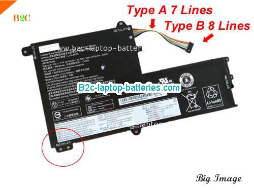 LENOVO IdeaPad 330S-15IKB (81F500GRHV) Battery 4410mAh, 52.5Wh  11.4V Black Li-Polymer