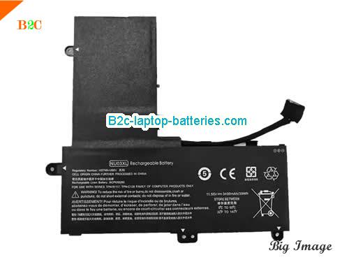 HP Stream 11aa003la Battery 3400mAh, 39Wh  11.55V Black Li-Polymer