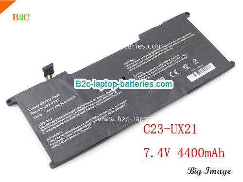 ASUS UX21 Series Battery 4800mAh, 35Wh  7.4V Black Li-Polymer