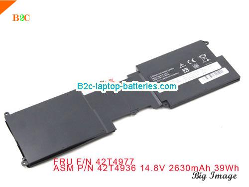 LENOVO Thinkpad X1 1294-3DA Battery 2630mAh, 39Wh  14.8V Black Li-ion