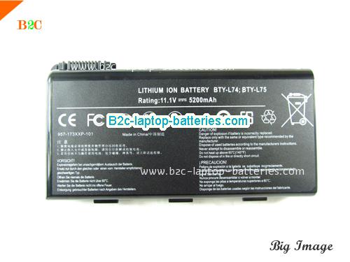 MSI CX700-053USK0910000533 Battery 5200mAh 11.1V Black Li-lion