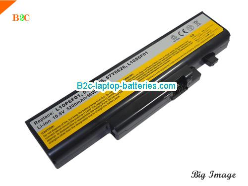 LENOVO IdeaPad Y570P Series Battery 5200mAh, 56Wh  10.8V Black Li-ion