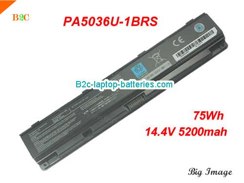 TOSHIBA QOSMIO X870-027 Battery 5200mAh, 75Wh  14.4V Black Li-ion