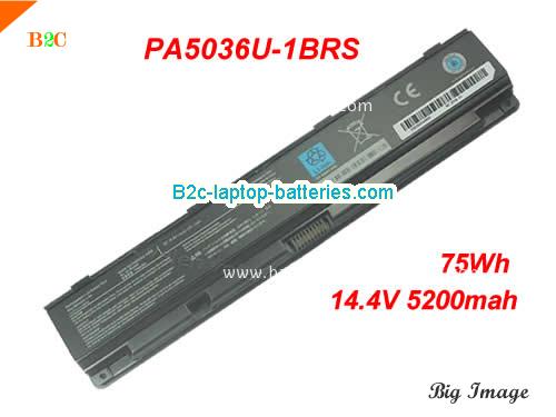 TOSHIBA QOSMIO X870-11D Battery 5200mAh, 75Wh  14.4V Black Li-ion