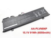 For 880z5e -- Genuine AA-PLVN8NP Battery for SAMSUNG ATIV Book 8 880Z5E 15.1V 91Wh, Li-ion Rechargeable Battery Packs