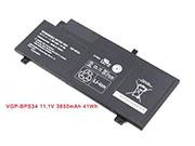 Genuine SONY SVF14AA1QW Laptop Battery 3650mAh, 41Wh , 11.1V, Black , Li-ion