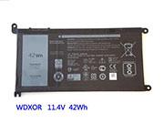  Genuine DELL P88G Laptop Battery 42Wh, 11.4V, Black , Li-ion