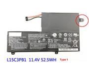 Original LENOVO 5B10K84638 battery 11.4V 4645mAh, 52.5Wh  Black