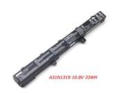 Original ASUS A31N1319 battery 10.8V 33mAh Black