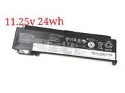 Original LENOVO 00HW024 battery 11.4V 2065mAh, 25Wh  Black