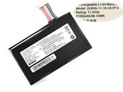 Original GETAC GI5KN-00-13-3S1P-0 battery 11.4V 4100mAh, 46.74Wh  Black