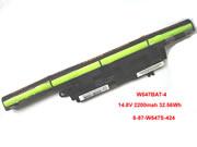 Original W547BAT-4 Battery 6-87w547s-424 for Clevo W547 Laptop