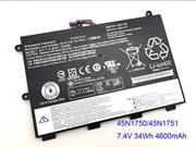 Original LENOVO 01AV404 battery 7.4V 34Wh Black