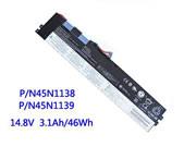 Original LENOVO LC 121500158 battery 14.8V 3100mAh, 46Wh  Black