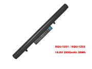 Original HASEE SQU-1201 battery 14.8V 2600mAh, 38Wh  Black