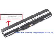 Original ASUS 07G016CS1875 battery 10.8V 4400mAh Black