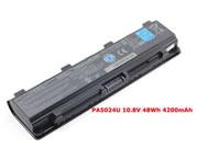 Original TOSHIBA PABAS272 battery 10.8V 4200mAh, 48Wh  Black