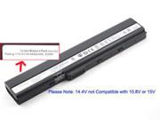 Replacement ASUS 70-NXM1B2200Z battery 14.4V 4400mAh, 63Wh  Black