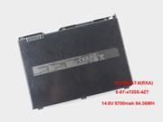 Genuine CLEVO X7200BAT-8(RXA) 6-87-X720S-4Z7 Battery for Terrans force X7200 Laptop 84.36Wh