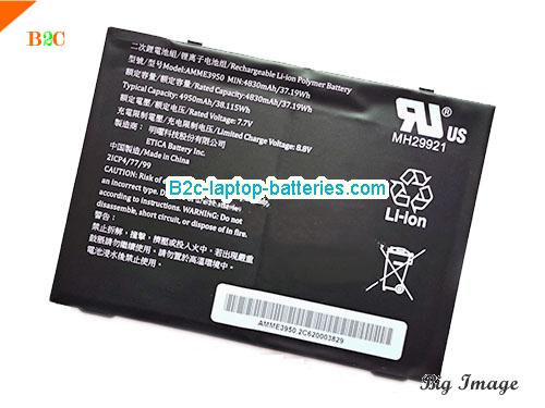  image 1 for AMME3950 Battery, $84.16, ZEBRA AMME3950 batteries Li-ion 7.7V 4830mAh, 37.19Wh  Black