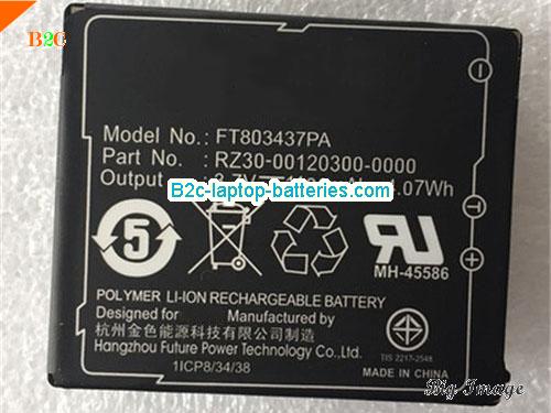  image 1 for FT803437PA Battery, $29.27, RAZER FT803437PA batteries Li-ion 3.7V 1100mAh, 4.07Wh  Black