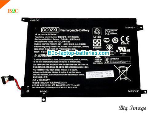  image 1 for TPNI122 Battery, $38.96, HP TPNI122 batteries Li-ion 3.8V 8390mAh, 33Wh  Black
