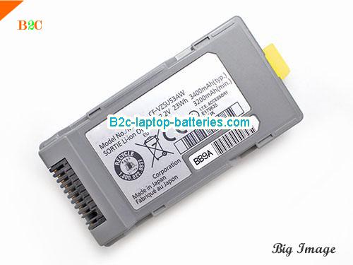  image 1 for CF-VZSU53 Battery, $24.16, PANASONIC CF-VZSU53 batteries Li-ion 7.2V 3400mAh, 23Wh  Grey