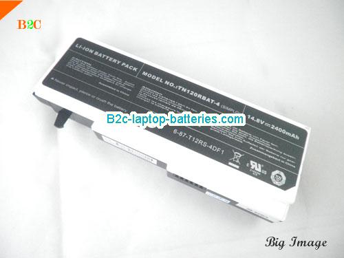  image 1 for 6-87-T121S-4UF Battery, $Coming soon!, CLEVO 6-87-T121S-4UF batteries Li-ion 14.8V 2400mAh Black and White