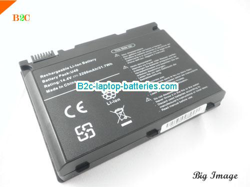  image 1 for U40-4S2200-G1L3 Battery, $Coming soon!, UNIWILL U40-4S2200-G1L3 batteries Li-ion 14.8V 2200mAh Black