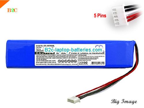  image 1 for GSP0931134 Battery, $33.96, JBL GSP0931134 batteries Li-ion 7.4V 5000mAh, 37Wh  Blue