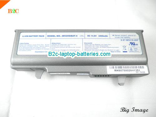  image 1 for M520-G Battery, $Coming soon!, CLEVO M520-G batteries Li-ion 14.8V 2400mAh Sliver