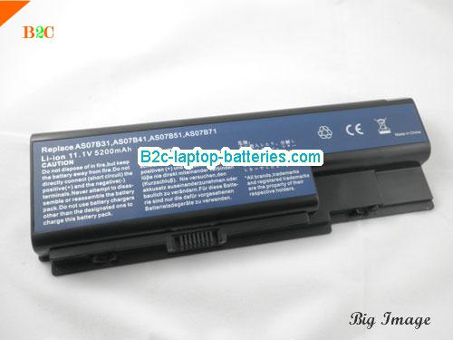  image 1 for LC.BTP00.007 Battery, $36.95, ACER LC.BTP00.007 batteries Li-ion 11.1V 5200mAh Black