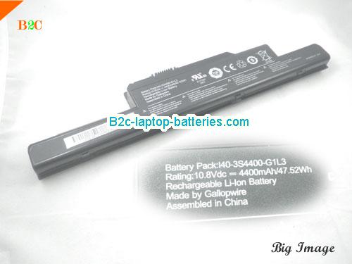  image 1 for Genuine / Original  laptop battery for FOUNDER I40-3S4400-C1L1 I40-3S4400-S1B1  Black, 4400mAh 11.1V
