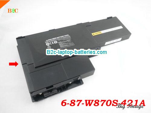  image 1 for 6-87-W870S-421A Battery, $Coming soon!, CLEVO 6-87-W870S-421A batteries Li-ion 11.1V 3800mAh Black