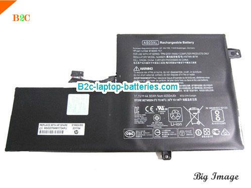  image 1 for 918340-1C1 Battery, $49.16, HP 918340-1C1 batteries Li-ion 11.1V 4050mAh, 45Wh  Black
