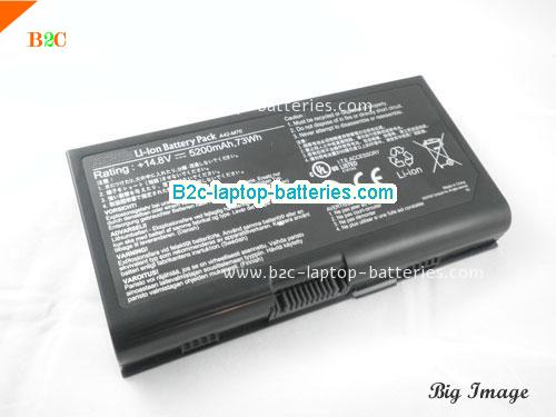  image 1 for 5200mah Asus A42-M70 M70V X71 G71 X72 N70SV Series Battery 8 cells, Li-ion Rechargeable Battery Packs