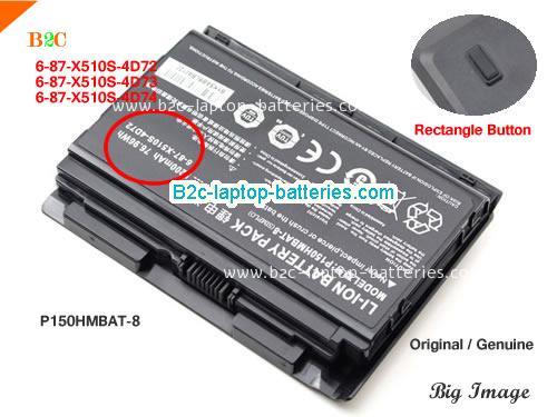  image 1 for Genuine / Original  laptop battery for VISION P150SM  Black, 5200mAh, 76.96Wh  14.8V