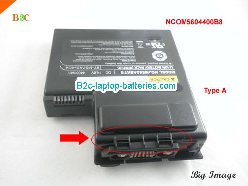  image 1 for M560BAT-8 Battery, $Coming soon!, CLEVO M560BAT-8 batteries Li-ion 14.8V 4400mAh Black