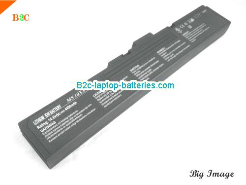  image 1 for MS10xx Battery, $Coming soon!, MSI MS10xx batteries Li-ion 14.4V 4400mAh Black