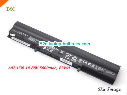  image 1 for A41-U36 Battery, $Out of stock! , ASUS A41-U36 batteries Li-ion 14.88V 5600mAh, 83Wh  Black