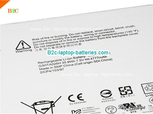  image 2 for G3HTA026H Battery, $40.15, MICROSOFT G3HTA026H batteries Li-ion 7.5V 5087mAh, 38.2Wh  Sliver