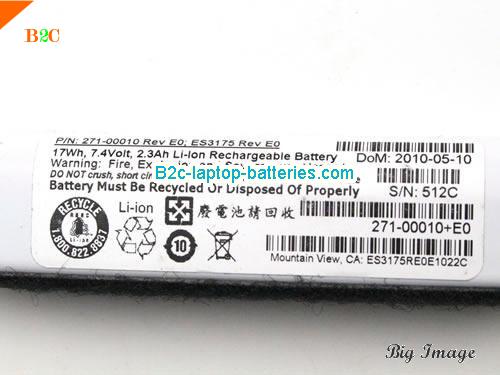  image 2 for 271-00010 Rev E0 Battery, $Coming soon!, IBM 271-00010 Rev E0 batteries Li-ion 7.4V 2.3Ah White