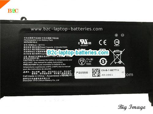  image 2 for BETTY4 Battery, $94.16, RAZER BETTY4 batteries Li-ion 11.4V 6160mAh, 70Wh  Black