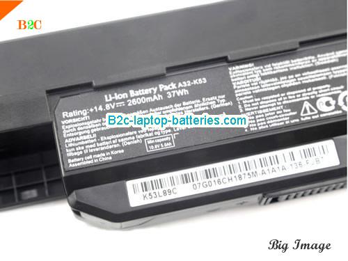  image 2 for X53XI233SJ-SL Battery, Laptop Batteries For ASUS X53XI233SJ-SL Laptop
