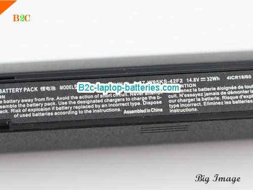  image 2 for W970KLQ Battery, Laptop Batteries For CLEVO W970KLQ Laptop