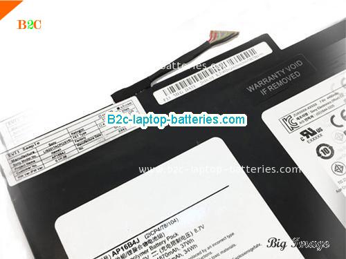  image 2 for AP16B4J Battery, $Coming soon!, ACER AP16B4J batteries Li-ion 7.6V 4870mAh, 37Wh  Black